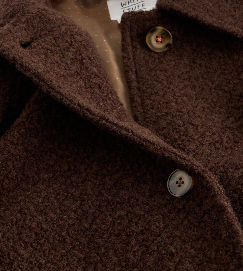 MANTEAU LAINE BOUCLÉE KELSEY