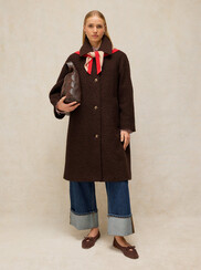 KELSEY BOUCLE WOOL BLEND COAT