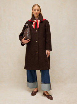 MANTEAU LAINE BOUCLÉE KELSEY