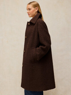 MANTEAU LAINE BOUCLÉE KELSEY