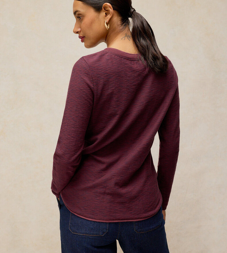 CLARA LS TEXTURE TEE
