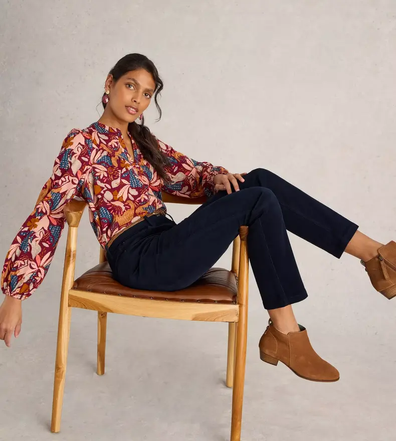 BROOKE CORD STRAIGHT PANTS