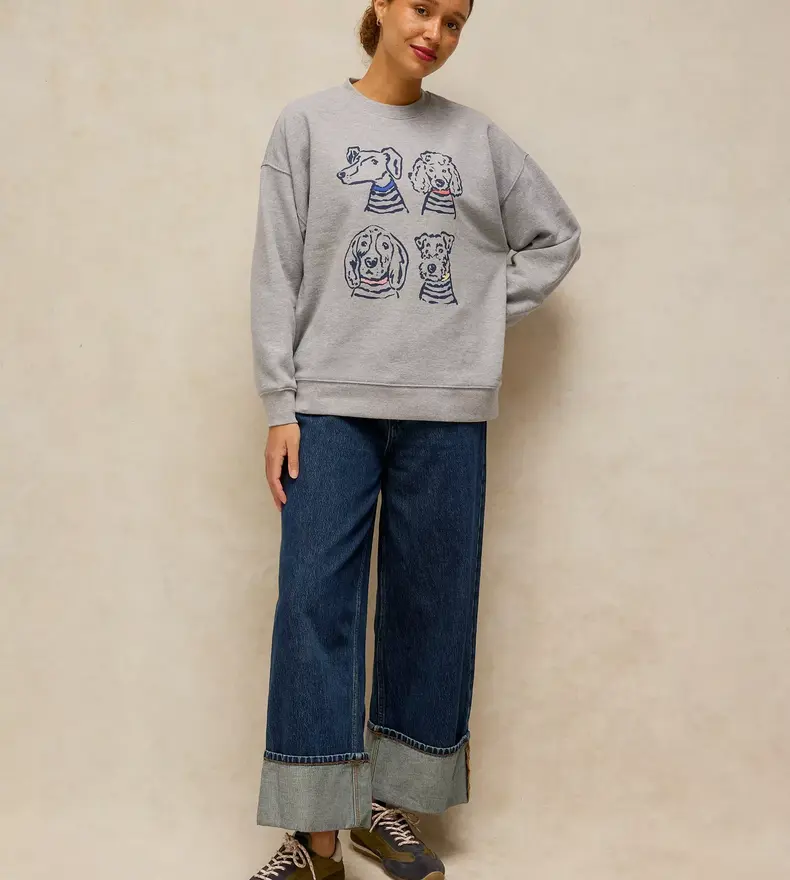 CLEO LONGLINE GRAPHIC SWEAT