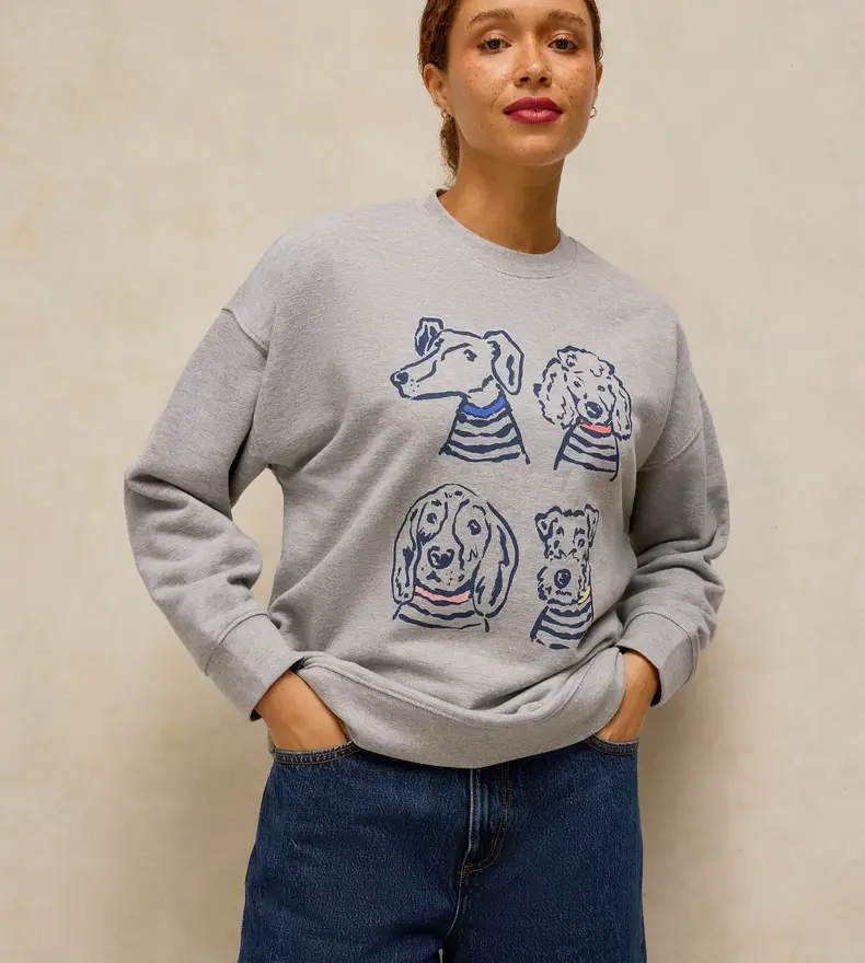 CLEO LONGLINE GRAPHIC SWEAT