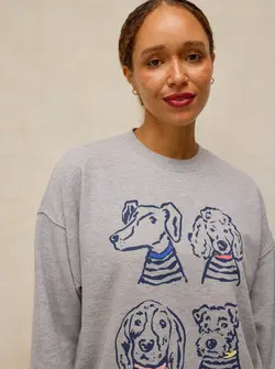 CLEO LONGLINE GRAPHIC SWEAT
