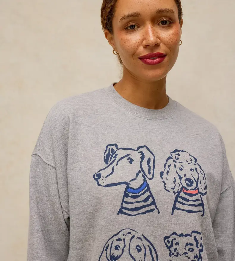 CLEO LONGLINE GRAPHIC SWEAT