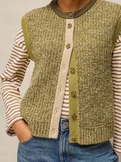 TWIST KNITTED VEST