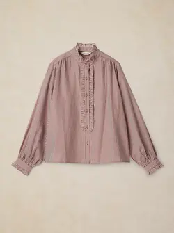 FRILL NECK SHIRT