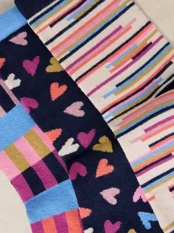 TRIO CHAUSSETTES CŒURS
