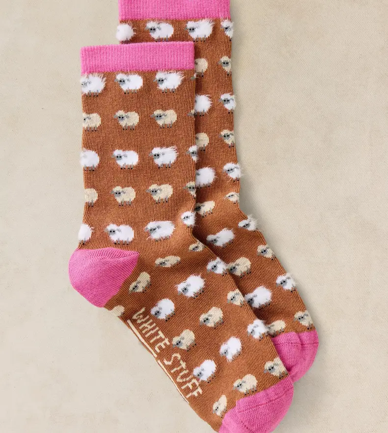 FLUFFY MINI SHEEP ANKLE SOCK