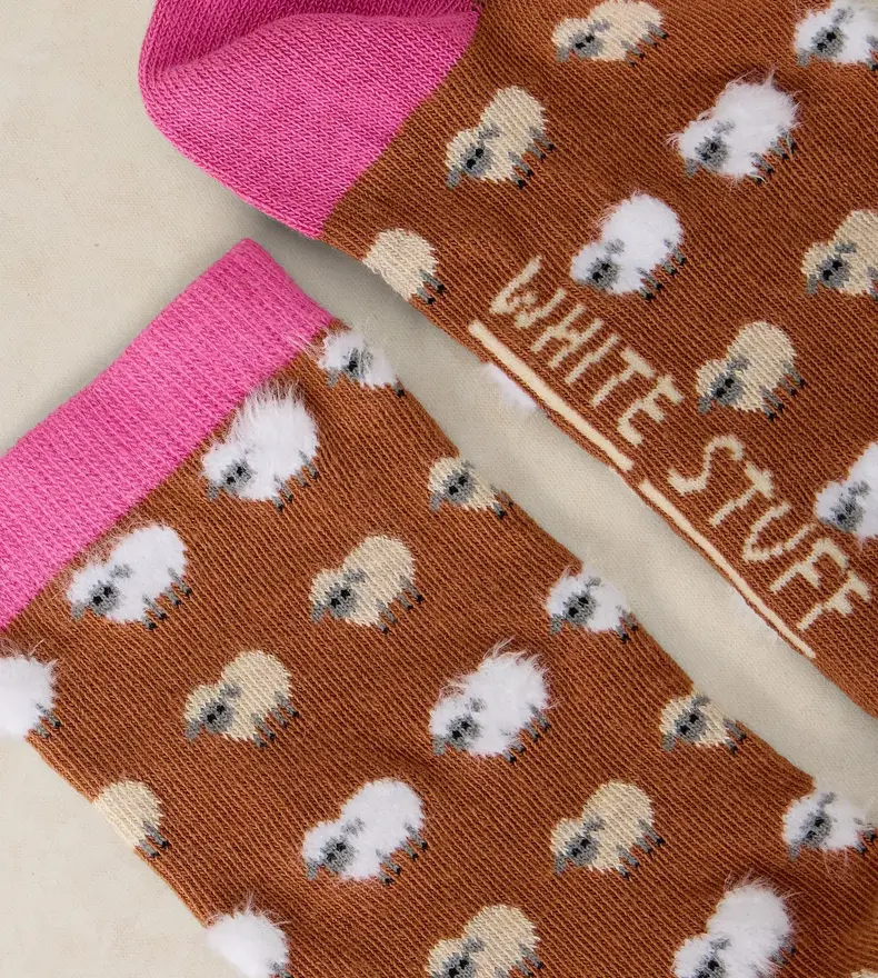 FLUFFY MINI SHEEP ANKLE SOCK