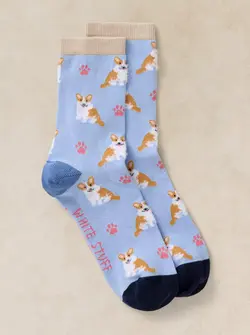 FLUFFY CORGI ANKLE SOCK