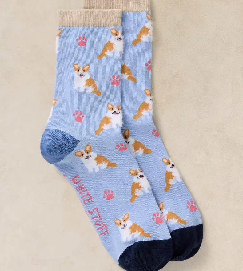 FLUFFY CORGI ANKLE SOCK