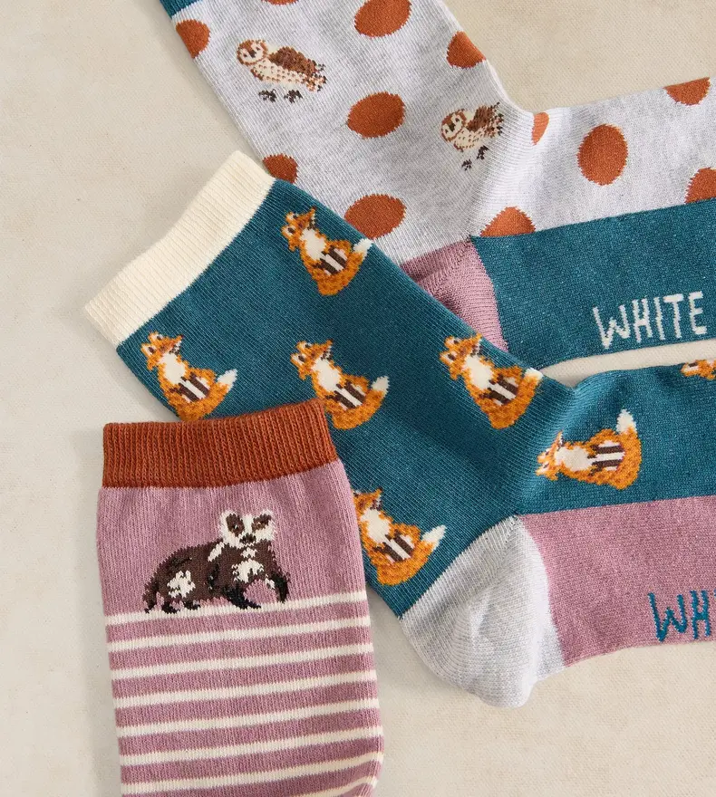 TRIO CHAUSSETTES ANIMAUX