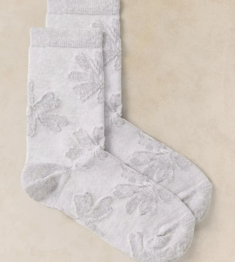 CHAUSSETTES FLEURIES