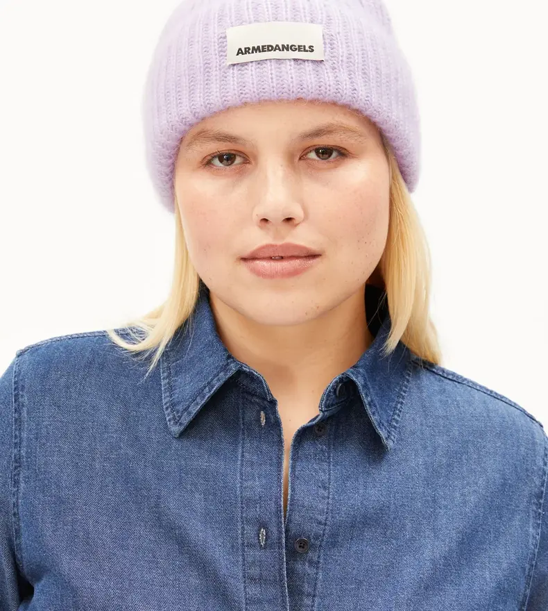 MOHAIR BLEND KNIT HAT