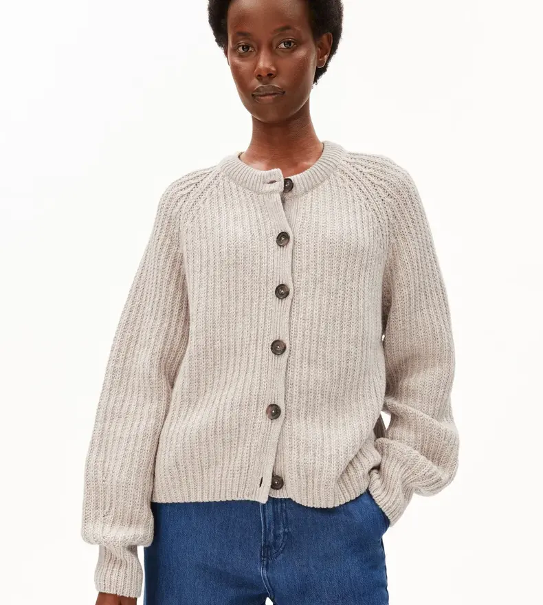 RIB KNIT CARDIGAN