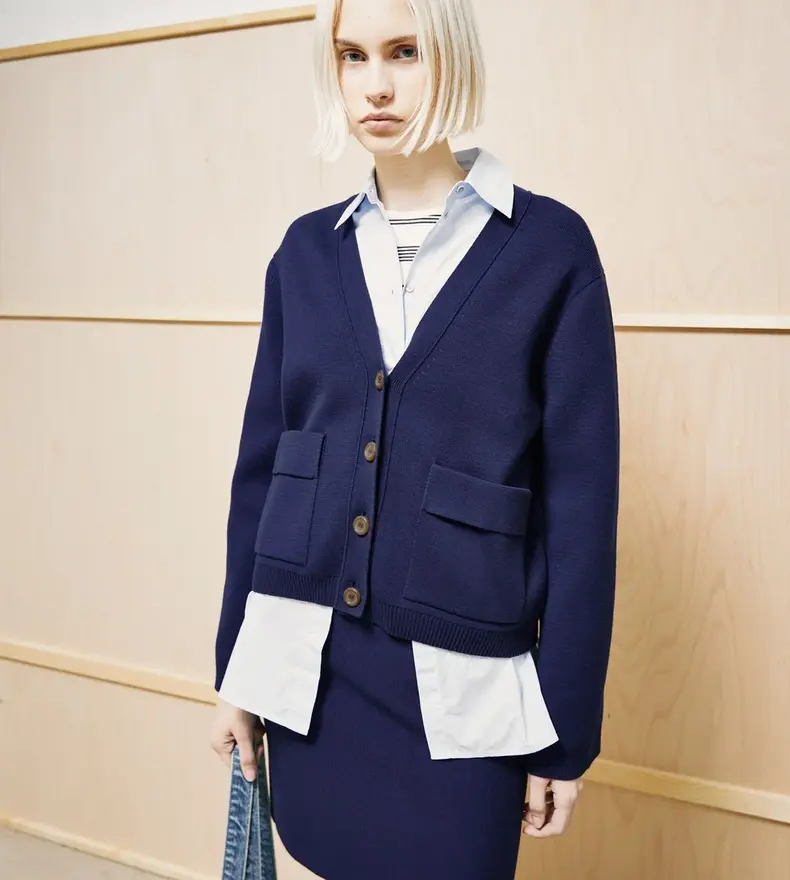 COMPACT KNIT CARDIGAN