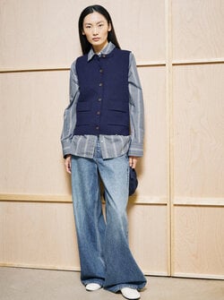 COMPACT CREW KNIT VEST