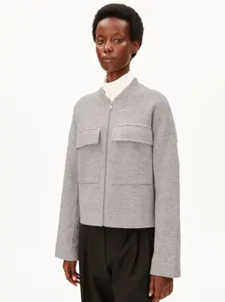 VESTE BOMBER EN MAILLE