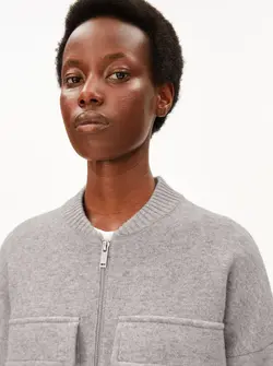 VESTE BOMBER EN MAILLE