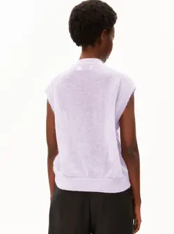 GILET EN MOHAIR MÉLANGÉ