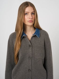 COLLARED CARDIGAN