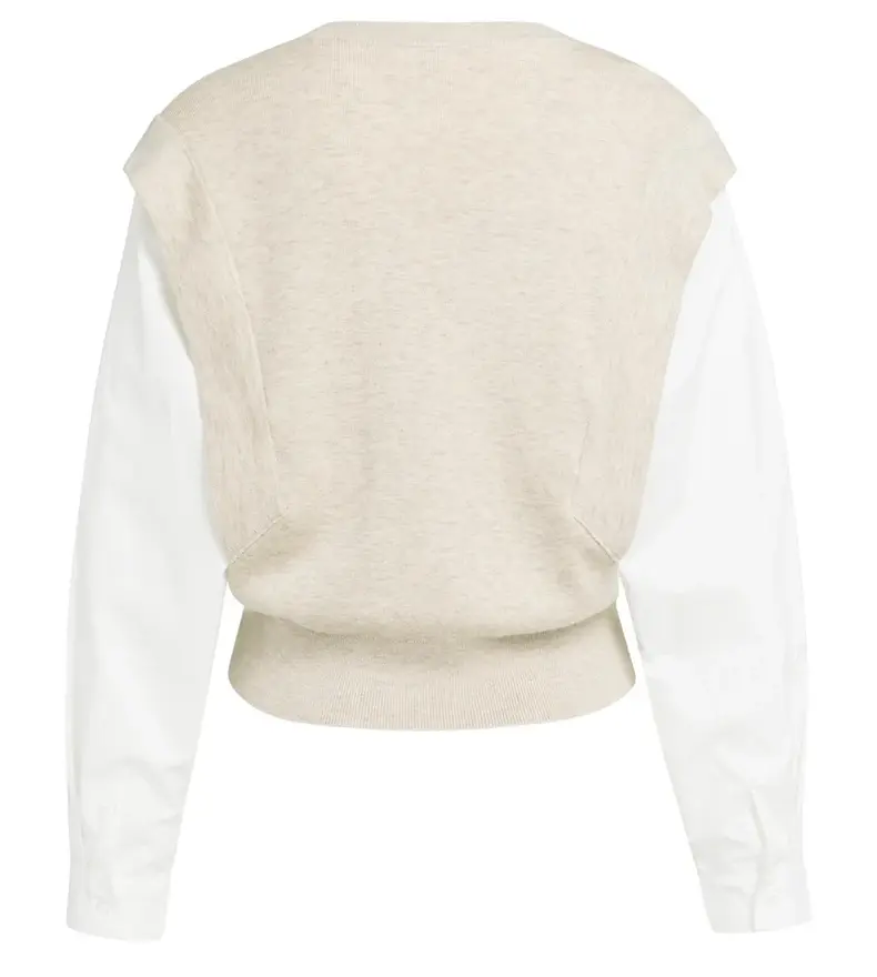 PULL À MANCHES EN COTON