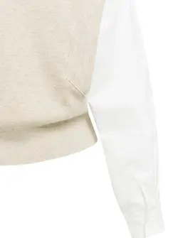 PULL À MANCHES EN COTON