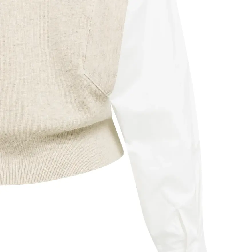PULL À MANCHES EN COTON