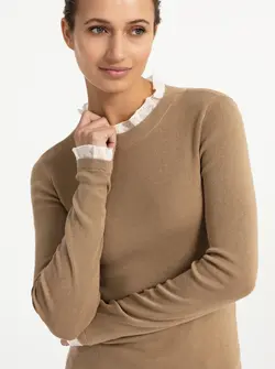 RUFFLE DETAIL SWEATER