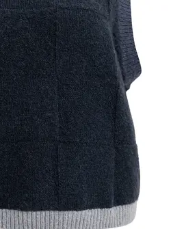 PULL  TEXTURÉ À CARREAUX