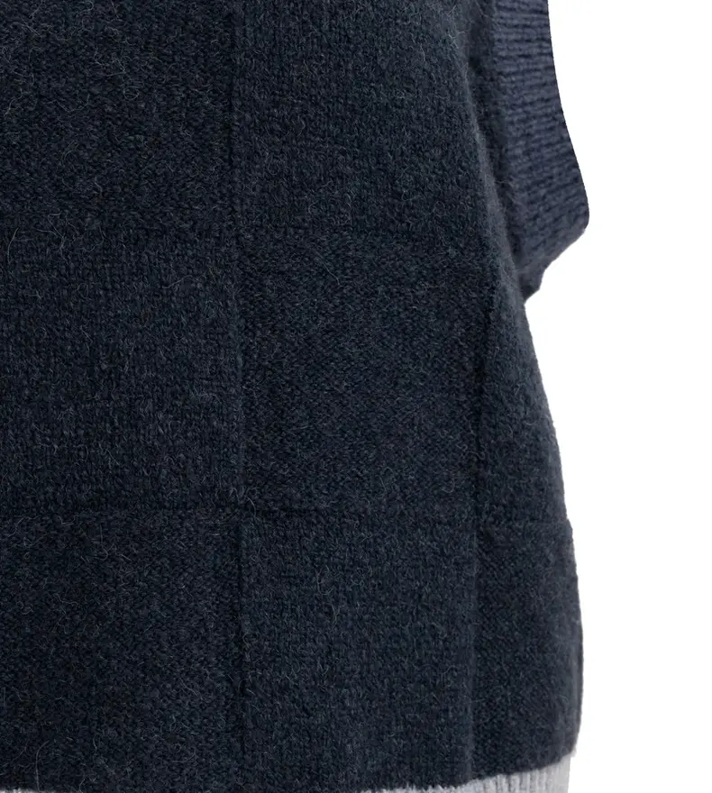 CHECK TEXTURED SPENCER