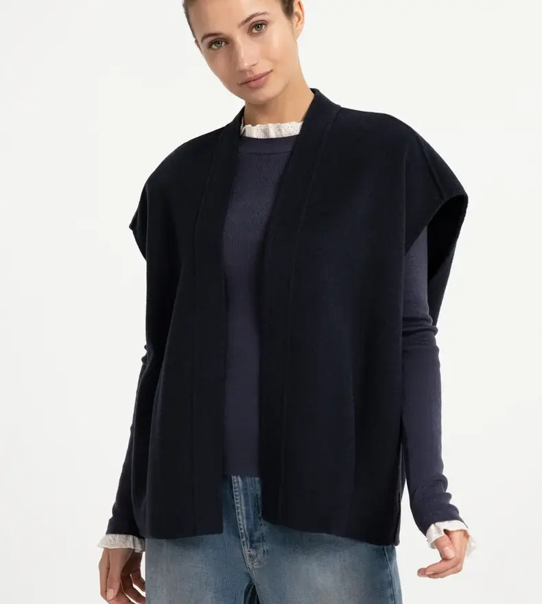 OVERSIZE WOOL BODYWARMER