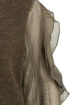 PULL À MANCHES TISSÉES