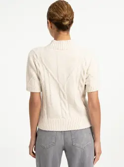 SHORTSLEEVE CABLE SWEATER