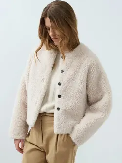 VESTE OVERSIZE EN FAUSSE FOURRURE
