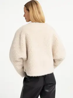 VESTE OVERSIZE EN FAUSSE FOURRURE