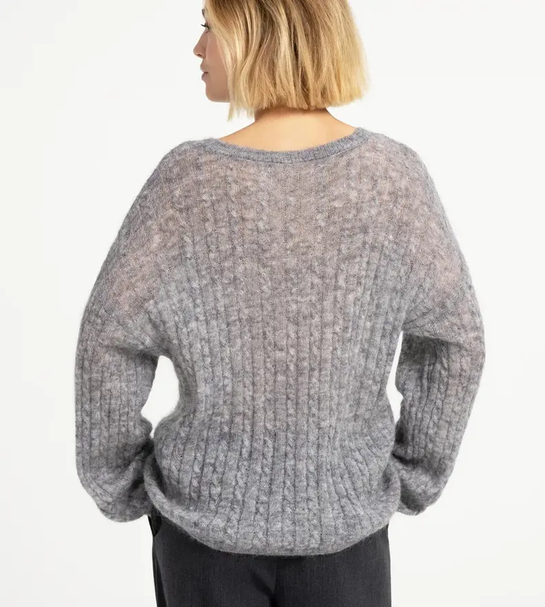 PULL À GROSSES MAILLES OVERSIZE