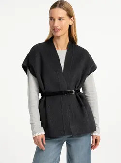 OVERSIZE WOOL BODYWARMER