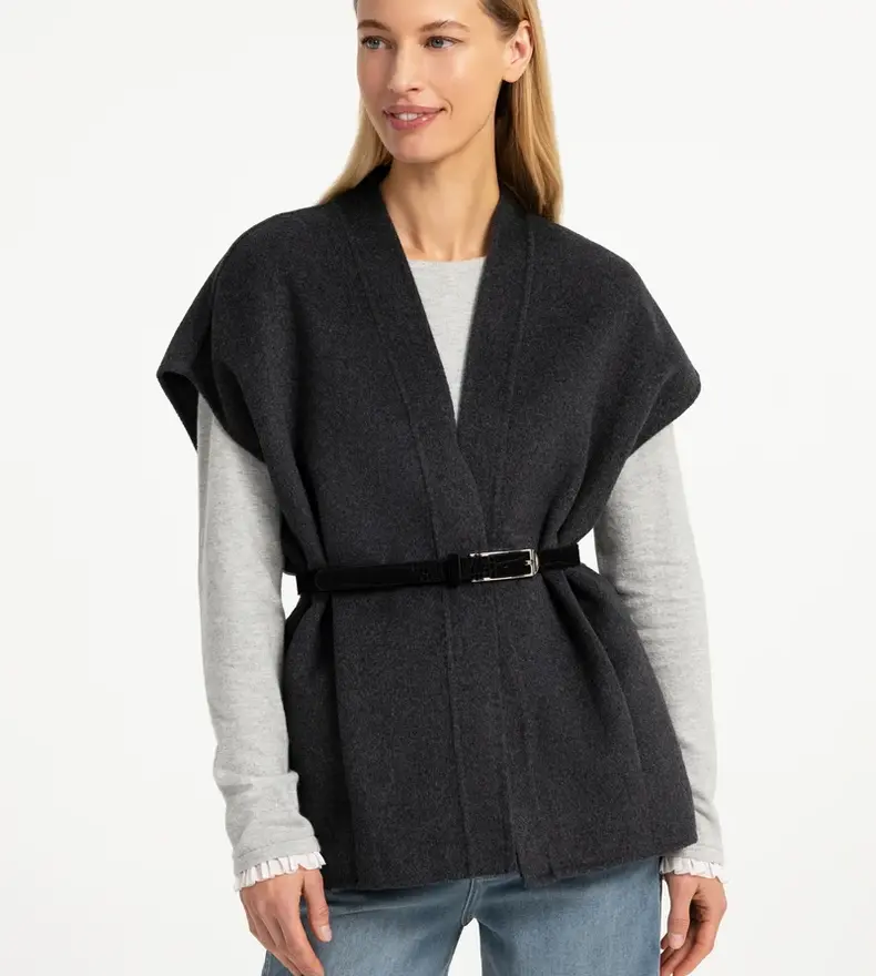 OVERSIZE WOOL BODYWARMER