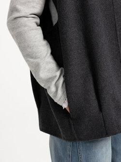 OVERSIZE WOOL BODYWARMER
