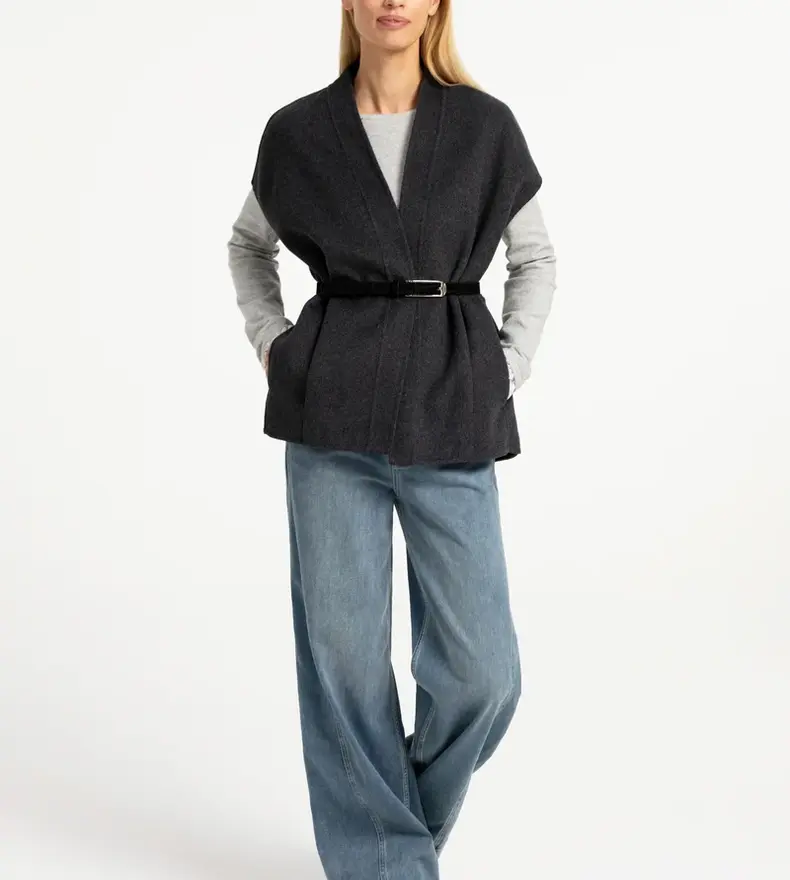 OVERSIZE WOOL BODYWARMER