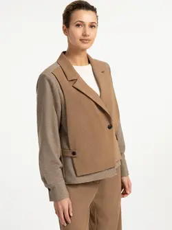BLAZER CONTRASTÉ
