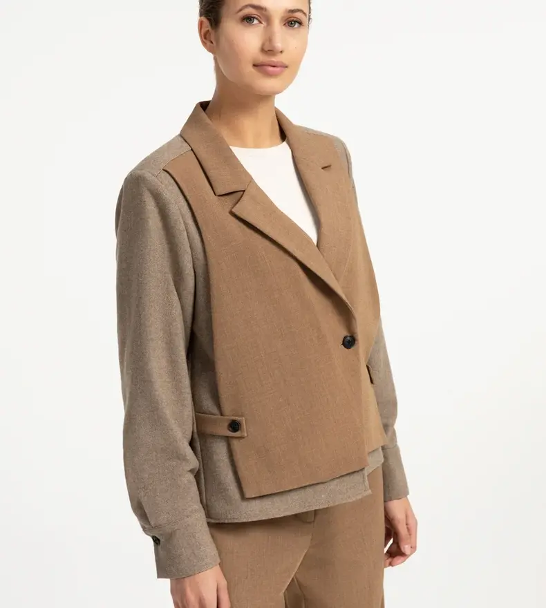 BLAZER CONTRASTÉ
