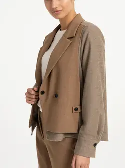 BLAZER CONTRASTÉ