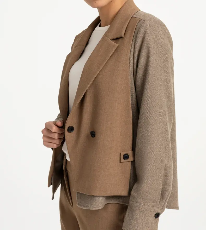 BLAZER CONTRASTÉ