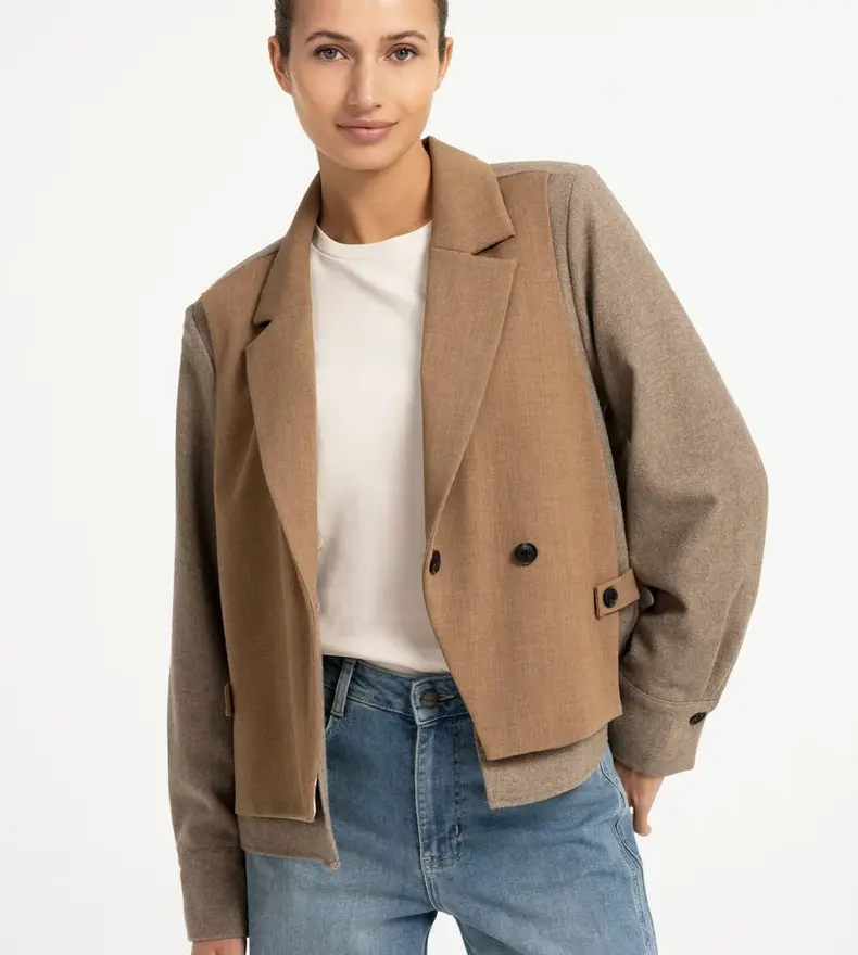 BLAZER CONTRASTÉ
