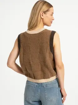 CHECK TEXTURED SPENCER