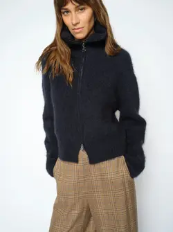 MMHULDA KNIT ZIP CARDIGAN